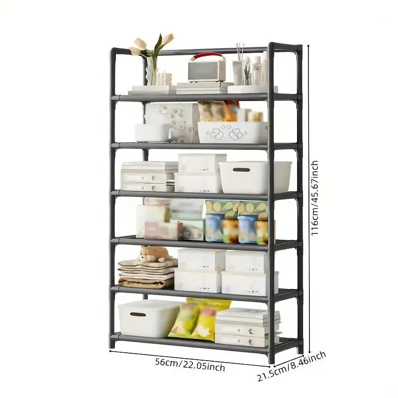 Multi‑Layer Metal Storage Rack | Versatile Home & Garage Shelf